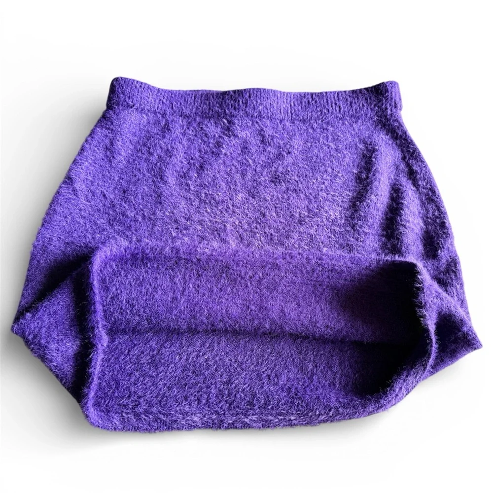 City Chic Fluffy Skirt - royal purple. Size XS